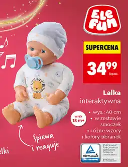 Biedronka Lalka interaktywna Elefun oferta