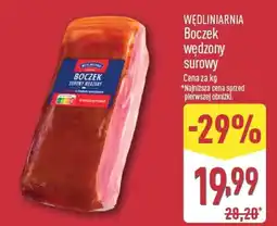 ALDI Wędliniarnia Boczek wędzony surowy oferta