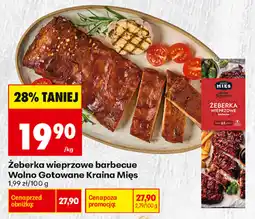 Biedronka Żeberka wieprzowe barbecue Wolno Gotowane Kraina Mięs oferta