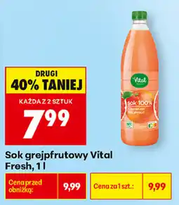 Biedronka Sok grejpfrutowy Vital Fresh oferta