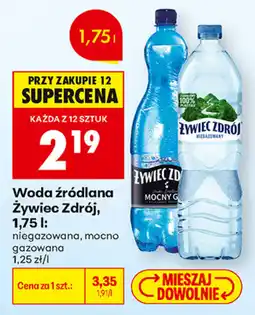 Biedronka Woda źródłana Żywiec Zdrój oferta
