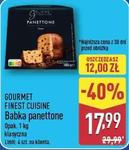 ALDI Gourmet Babka panettone klasyczna oferta