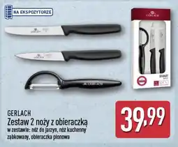 ALDI GERLACH Zestaw 2 noży z obieraczką oferta