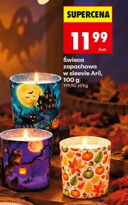 Biedronka Świeca zapachowa w sleeveie Aril oferta