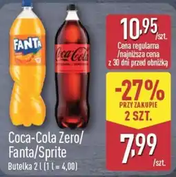 ALDI Coca-Cola Zero/Fanta/Sprite oferta