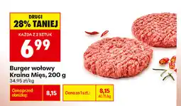 Biedronka Burger wołowy Kraina Mięs oferta