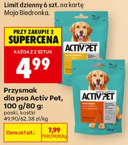 Biedronka Przysmak dla psa Activ Pet oferta