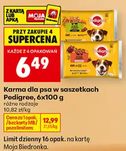 Biedronka Karma dla psa w saszetkach Pedigree oferta