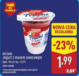 ALDI Milsani Jogurt z musem owocowym oferta
