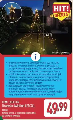 ALDI Home Creation Drzewko świetlne LED XXL oferta