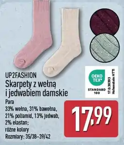 ALDI Skarpety z wełną i jedwabiem damskie oferta
