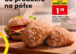 Biedronka Bułka 100% z mąki żytniej z dodatkiem witaminy D oferta