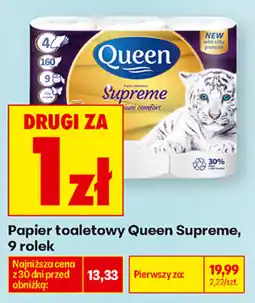Biedronka Papier toaletowy Queen Supreme oferta