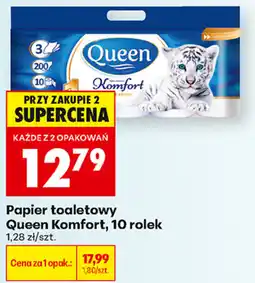Biedronka Papier toaletowy Queen Komfort oferta