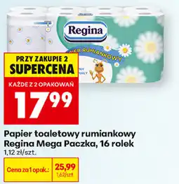 Biedronka Papier toaletowy rumiankowy Regina Mega Paczka oferta
