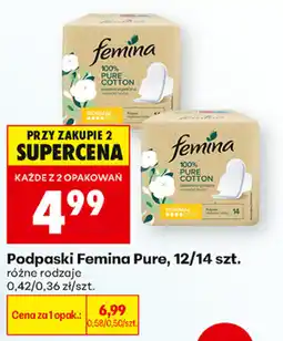 Biedronka Podpaski Femina Pure oferta