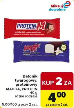 Carrefour Market Batonik twarogowy, proteinowy MAGIJA, PROTEIN oferta