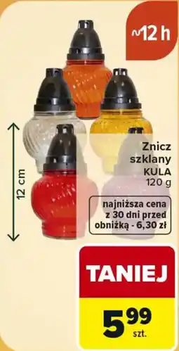 Carrefour Market Znicz szklany KULA oferta