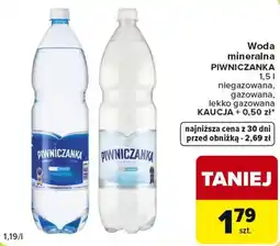Carrefour Market Woda mineralna PIWNICZANKA oferta