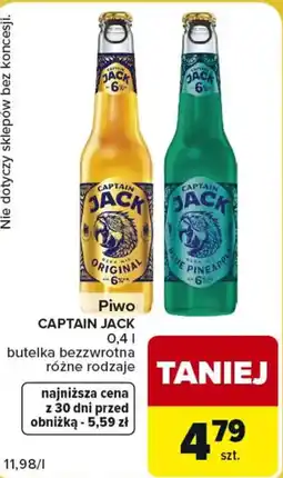 Carrefour Market Piwo Captain Jack oferta