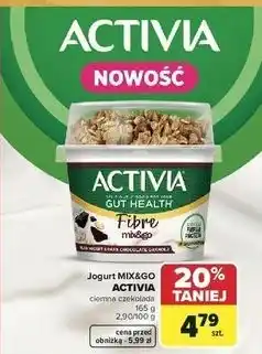 Carrefour Market Jogurt MIX&GO ACTIVIA ciemna czekolada oferta