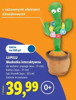 Lidl Maskotka interaktywna LUPILU oferta