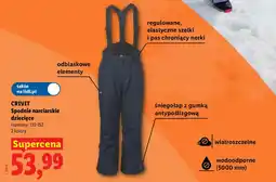 Lidl CRIVIT Spodnie narciarskie dziecięce oferta