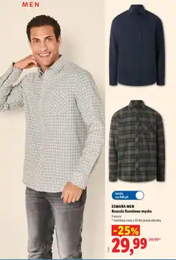 Lidl Esmara Men Koszula flanelowa męska oferta
