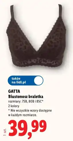 Lidl GATTA Biustonosz braletka oferta