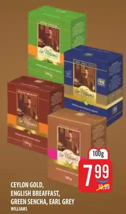 MOKPOL Sir Williams Ceylon Gold, English Breakfast, Green Sencha, Earl Grey oferta