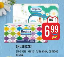 MOKPOL Chusteczki aloe vera, kratki, rumianek, bamboo Regina oferta