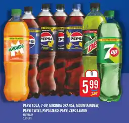 MOKPOL Pepsi Cola, 7-Up, Mirinda Orange, Mountain Dew, Pepsi Twist, Pepsi Zero, Pepsi Zero Lemon oferta