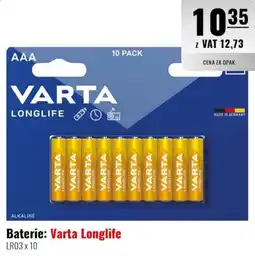 Eurocash Baterie: Varta Longlife oferta