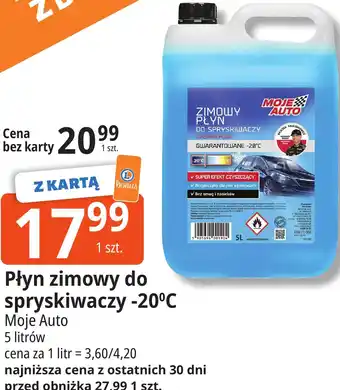 Płyn zimowy do spryskiwaczy -20°C Moje Auto