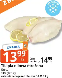 E.Leclerc Tilapia nilowa mrożona Oreco oferta