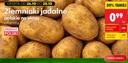 Biedronka Ziemniaki jadalne polskie na wagę oferta