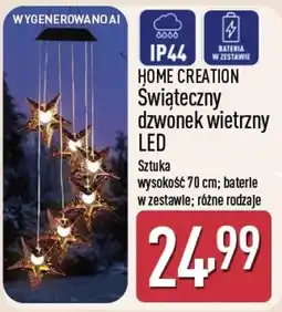 ALDI Home Creation Świąteczny dzwonek wietrzny LED oferta