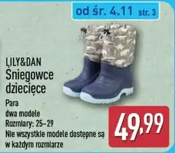ALDI Lily&Dan Śniegowce dziecięce oferta