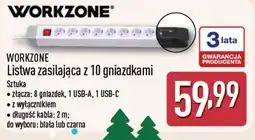 ALDI WORKZONE Listwa zasilająca z 10 gniazdkami oferta