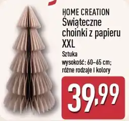 ALDI Home Creation Świąteczne choinki z papieru XXL oferta