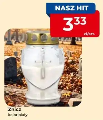 Znicz kolor biały