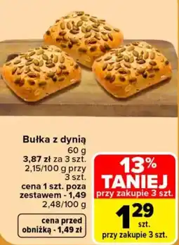 Carrefour Bułka z dynią oferta