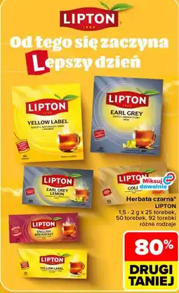 Carrefour Herbata czarna Lipton oferta