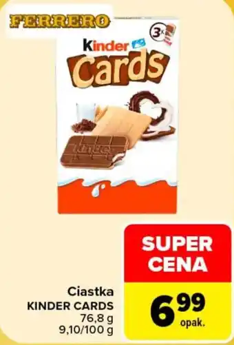 Ciastka KINDER CARDS