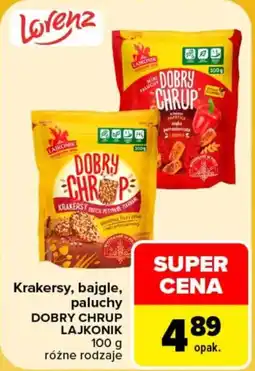 Carrefour Krakersy, bajgle, paluchy DOBRY CHRUP LAJKONIK oferta