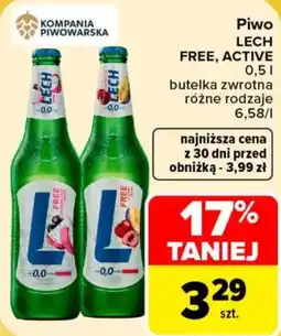 Carrefour Piwo LECH FREE, ACTIVE oferta