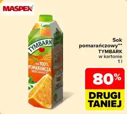 Carrefour Sok pomarańczowy tymbark oferta