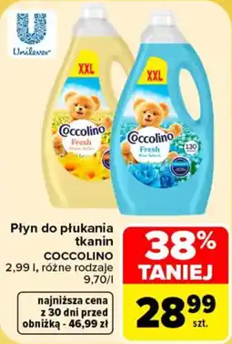 Carrefour Płyn do płukania tkanin Coccolino oferta