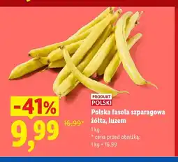 Lidl Fasola szparagowa żółta polska luzem oferta