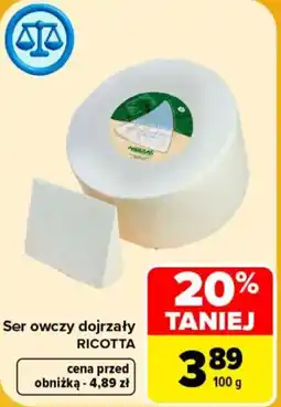 Carrefour Ser owczy dojrzały RICOTTA oferta